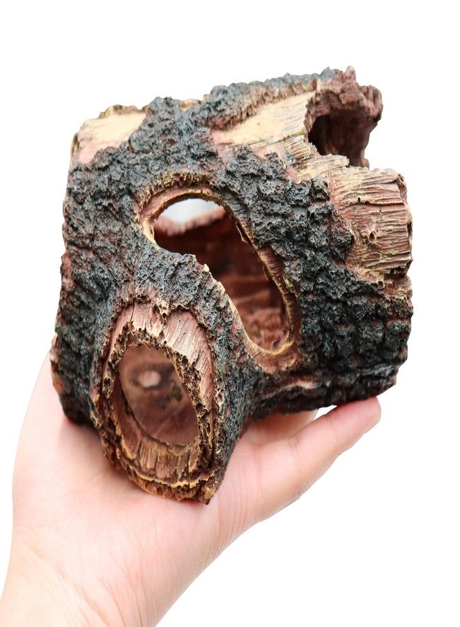 Neeenn Hermit Crab Hideout, Resin Simulation Stone Reptile Cave Hideout, Hermit Crab Climbing Toys, Terrarium Habitat Decor for Lizard Spider Aquarium Fish Gecko Bearded Dragon - Image 4